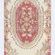 2x7 Vintage Burgundy Cream Turkish Runner Rug, 80x214Cm