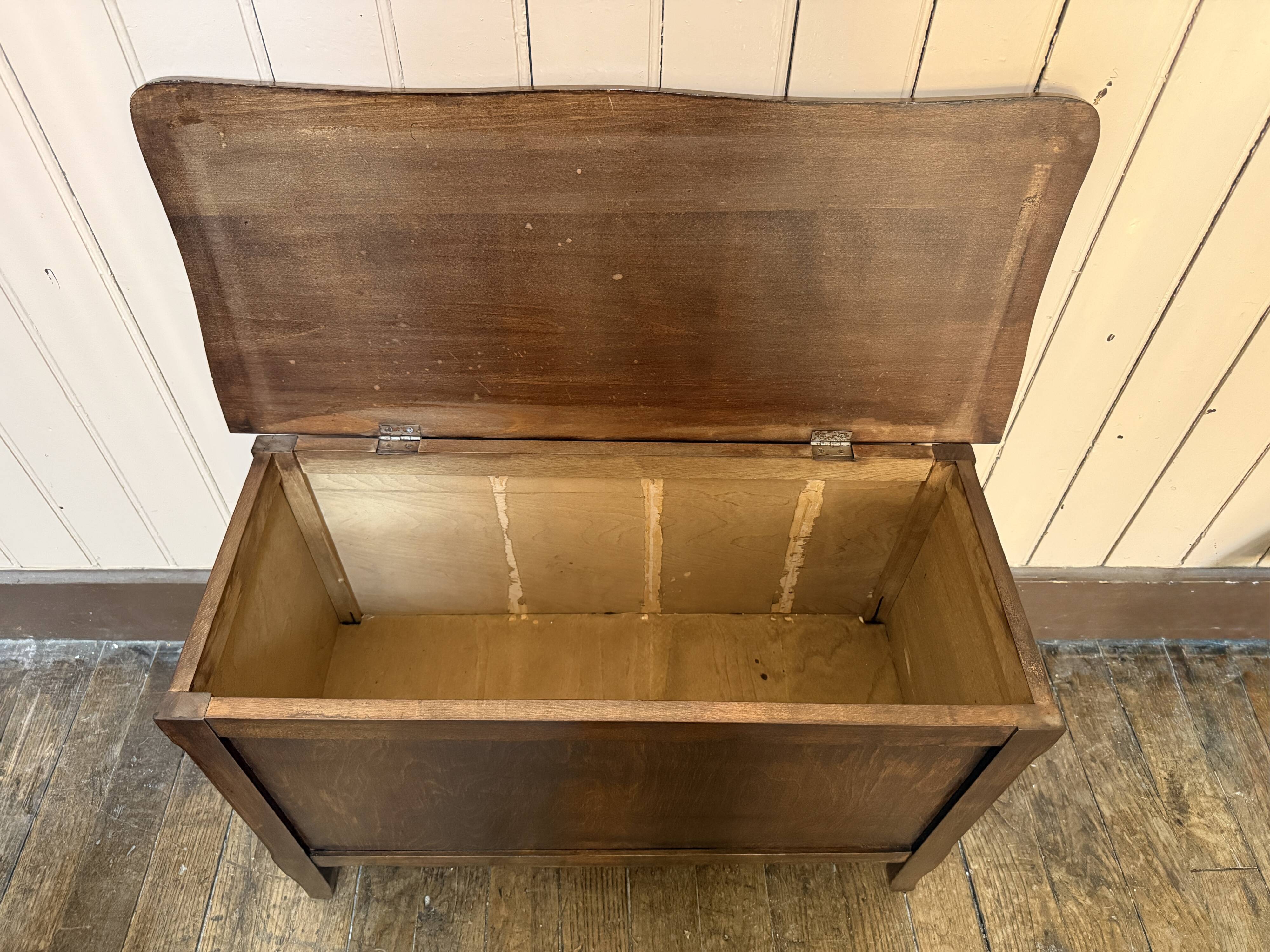 Old wooden presbytery chest