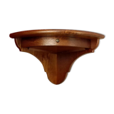 Rustic corner shelf one wooden drawer