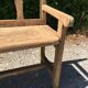 19th 10th wood oak back bench