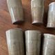 Mugs en grès émaillé vintage