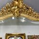 Miroir 156x106 ancien XIXè,dorure à la feuille d’or