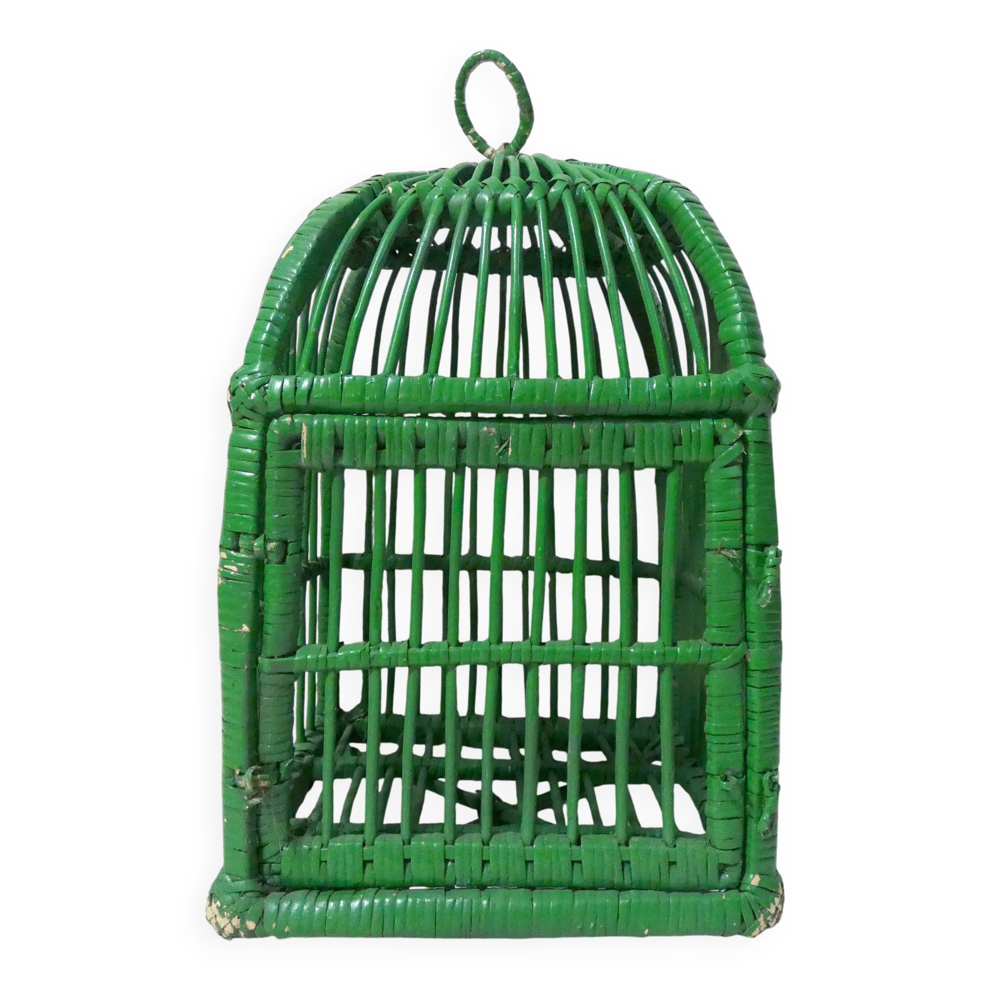 Vintage rattan cage