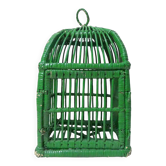 Cage en rotin vintage