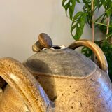 Enamelled ceramic jar