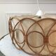 Scandinavian hanging wool and rattan 70s