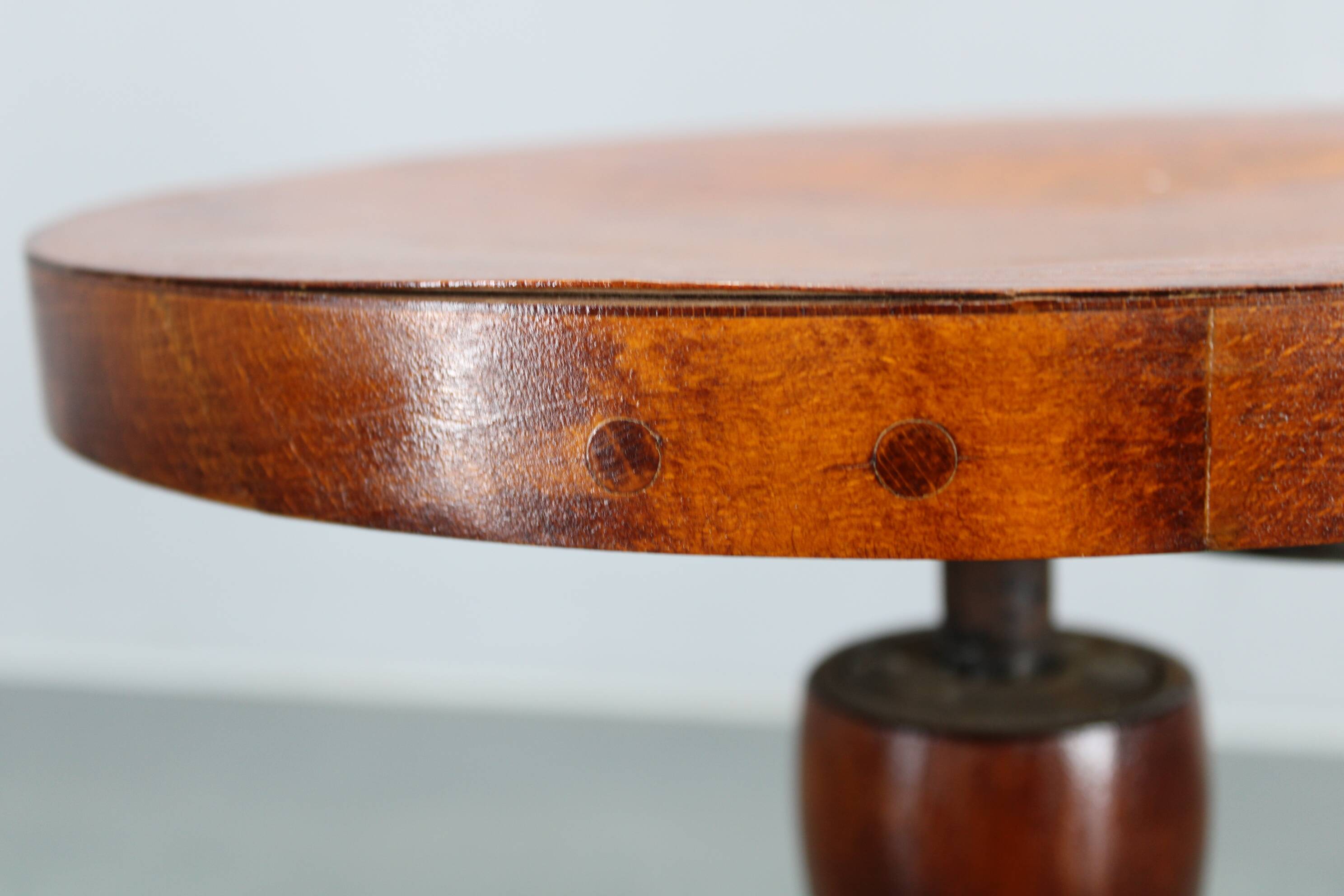 Restored adjustable bentwood piano stool, Czechoslovakia, 1930s — Art Deco Thonet