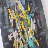 Acrylic abstract painting