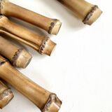 Set of 12 knives with bamboo handle
