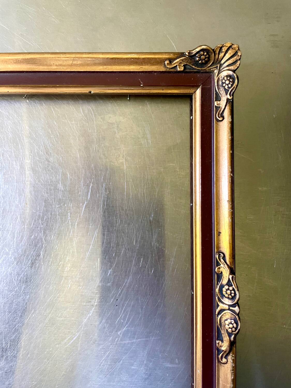 Antique Frame gilded wood 34 cm x 28 cm