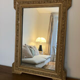 Gilded mirror, mercury glass