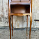 Antique nightstand louis xv style cherry wood drawer + vintage case