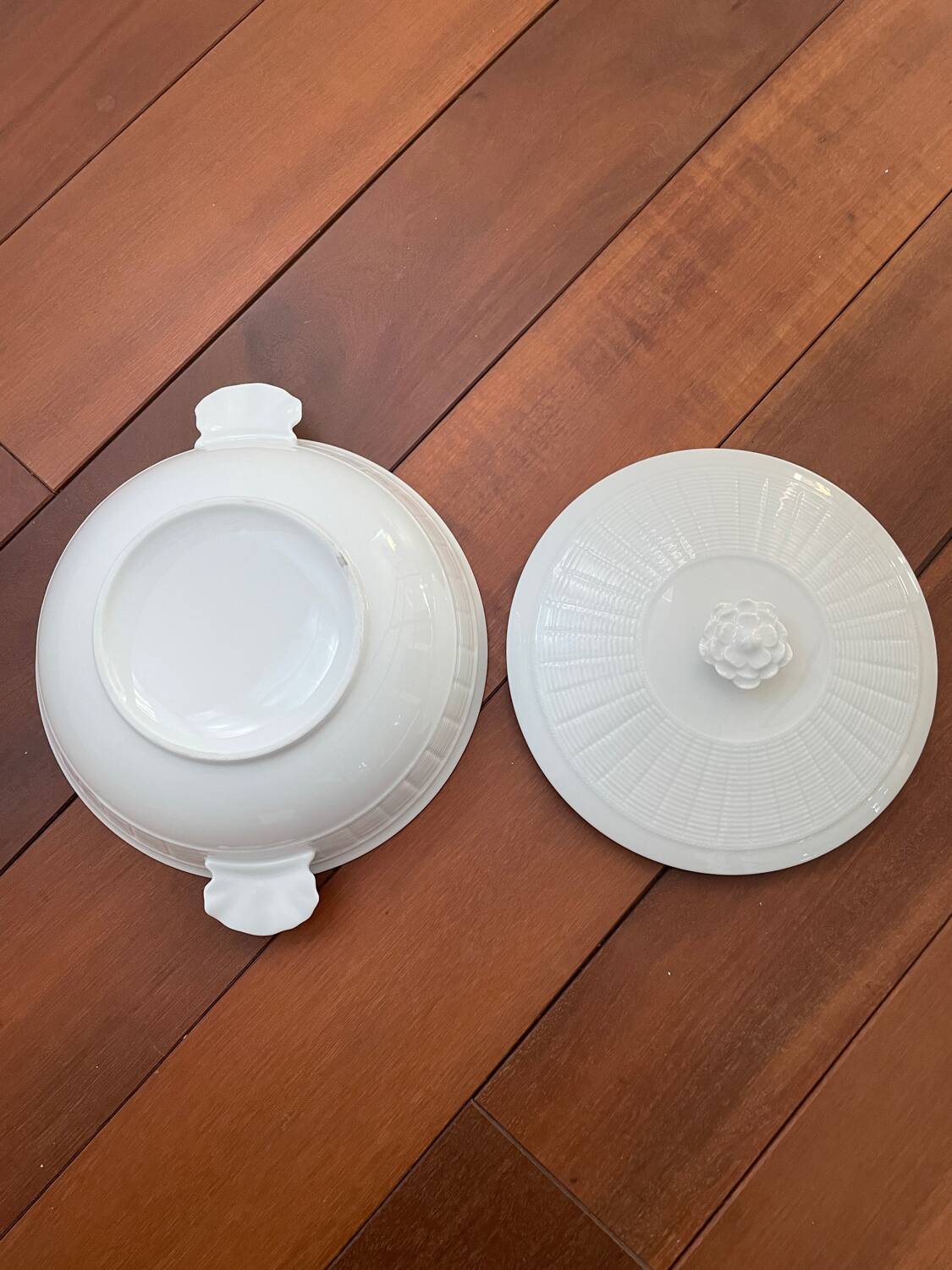 Légumier 26 cm porcelaine blanche