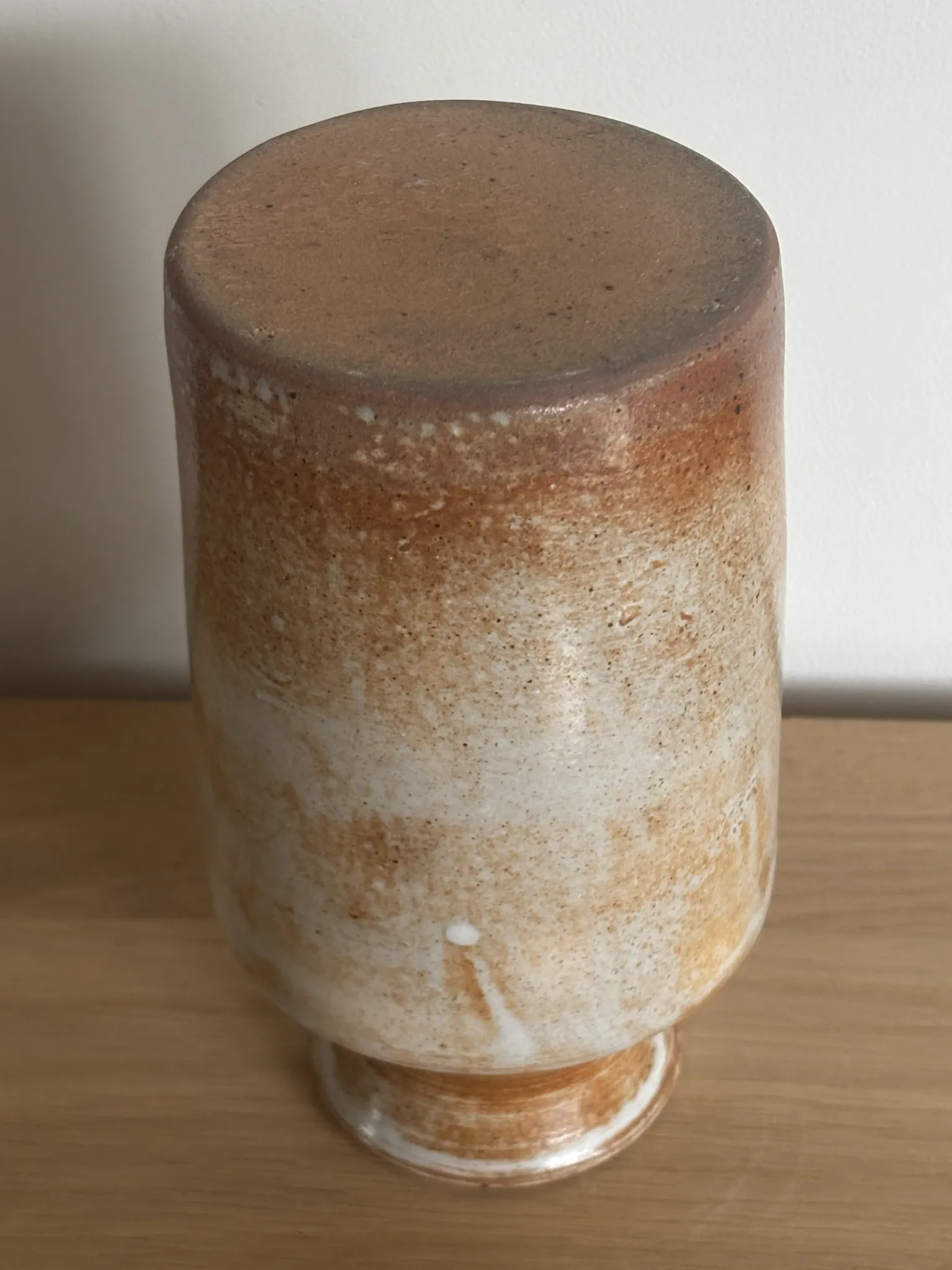 Glazed stoneware vase