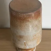 Glazed stoneware vase