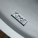 Original oval Tulip Knoll table 198cm white laminate, NEW in the box.