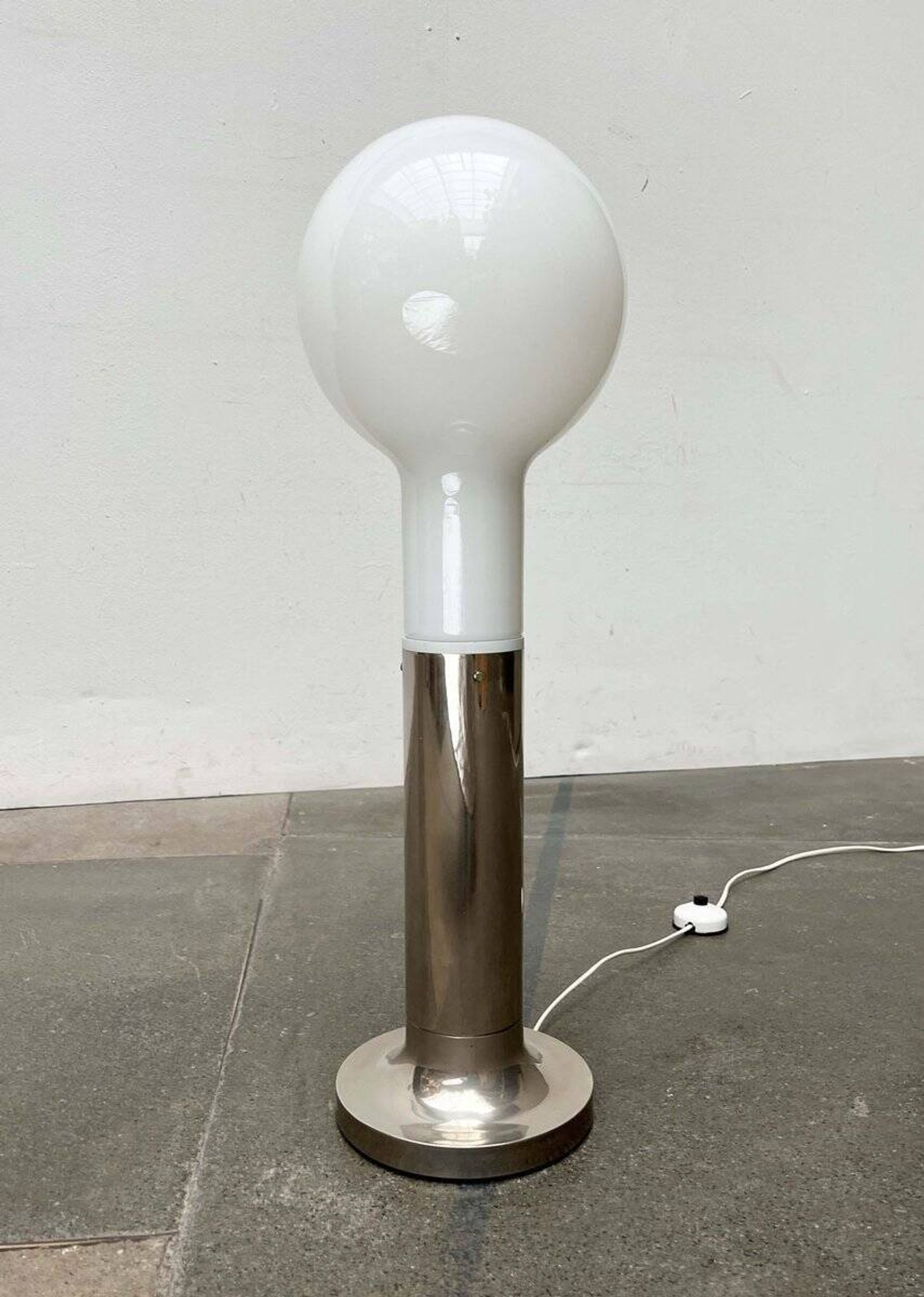 Swiss design floor lamp modern bulb mid-century space age by Temde, 1960s