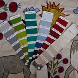 Hand-knotted rug, vintage Turkish rug 50x147 cm