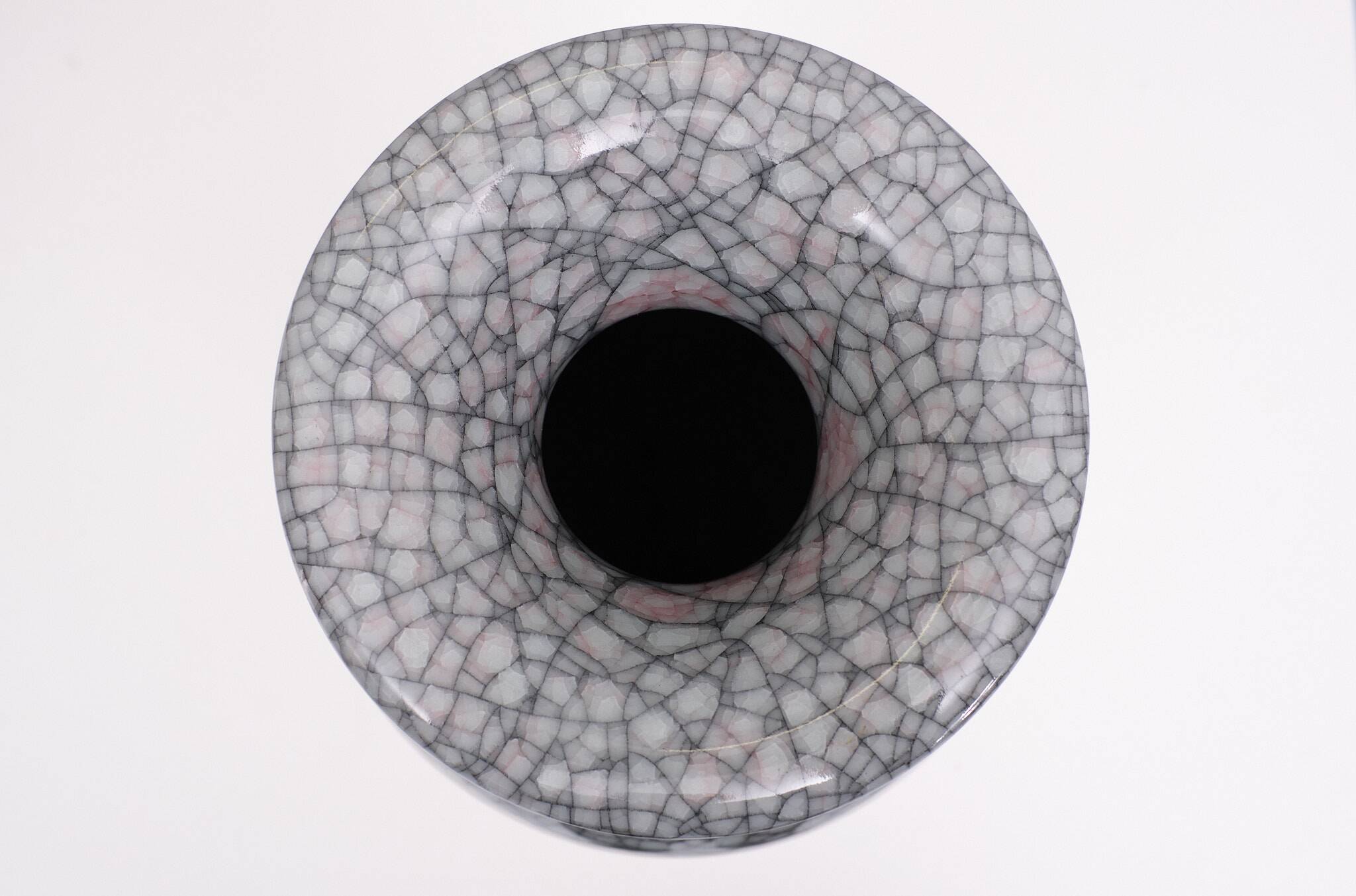 Ensemble de grands vases chinois antiques faits à la main avec glaçure craquelée