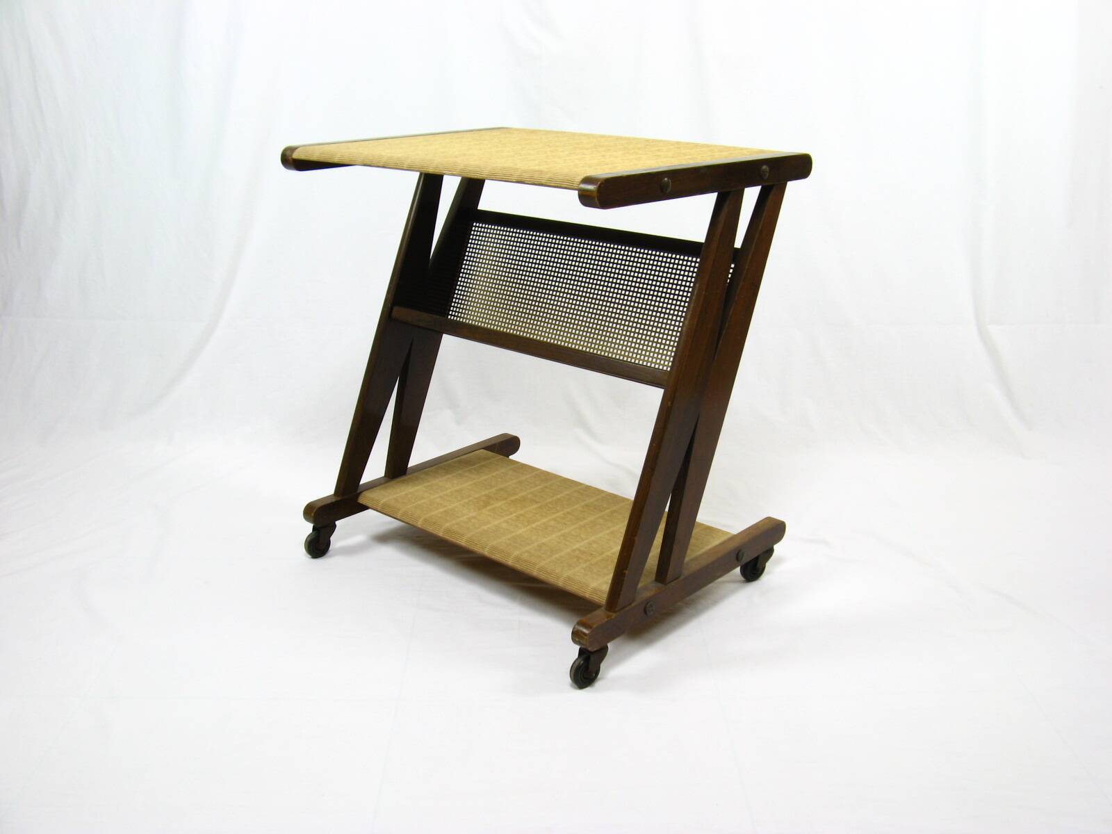 Jullian serving unit on wheels, vintage