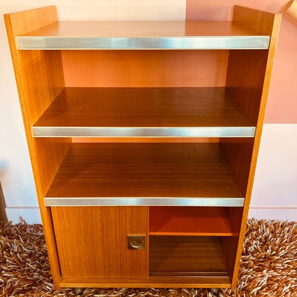 Cabinet à disques vintage, années 1960/1970, France