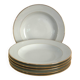 Set of 6 Limoges porcelain soup plates