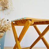 Wooden folding stool - Antique plant stand