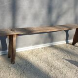 Spinning bench XIXth wooden XL 203cm