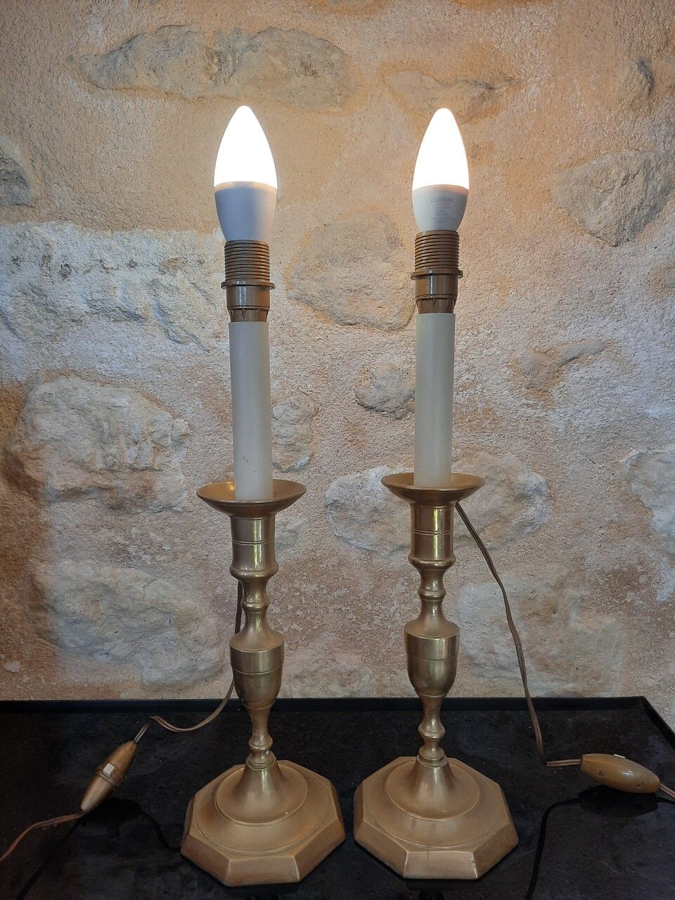 Brass lamps
