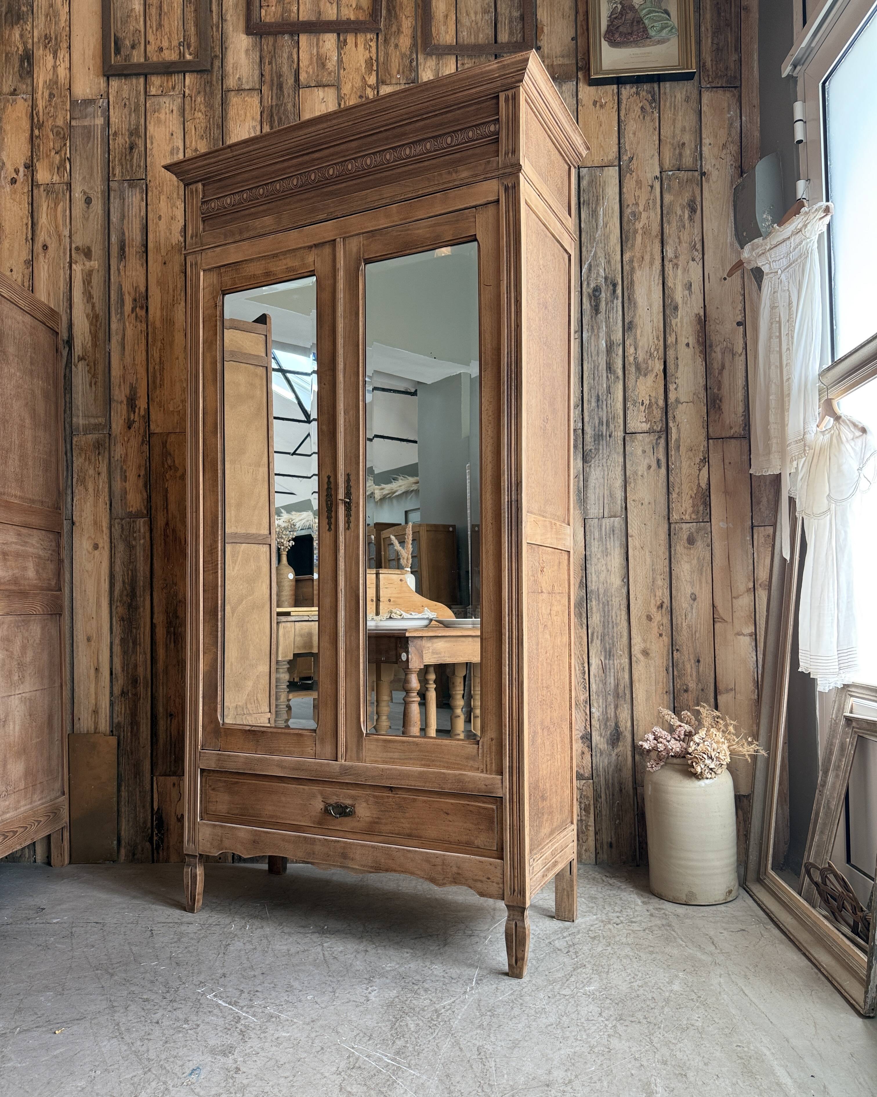 Antique Louis XVI style wardrobe (renovated)