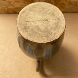 Ancien pichet en grès flammée marron bleu art nouveau vintage
