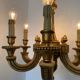 Lustre chandelle bois sculpté années 60