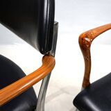 Set of four Coro dining chairs by Luigi Origlia, 1980