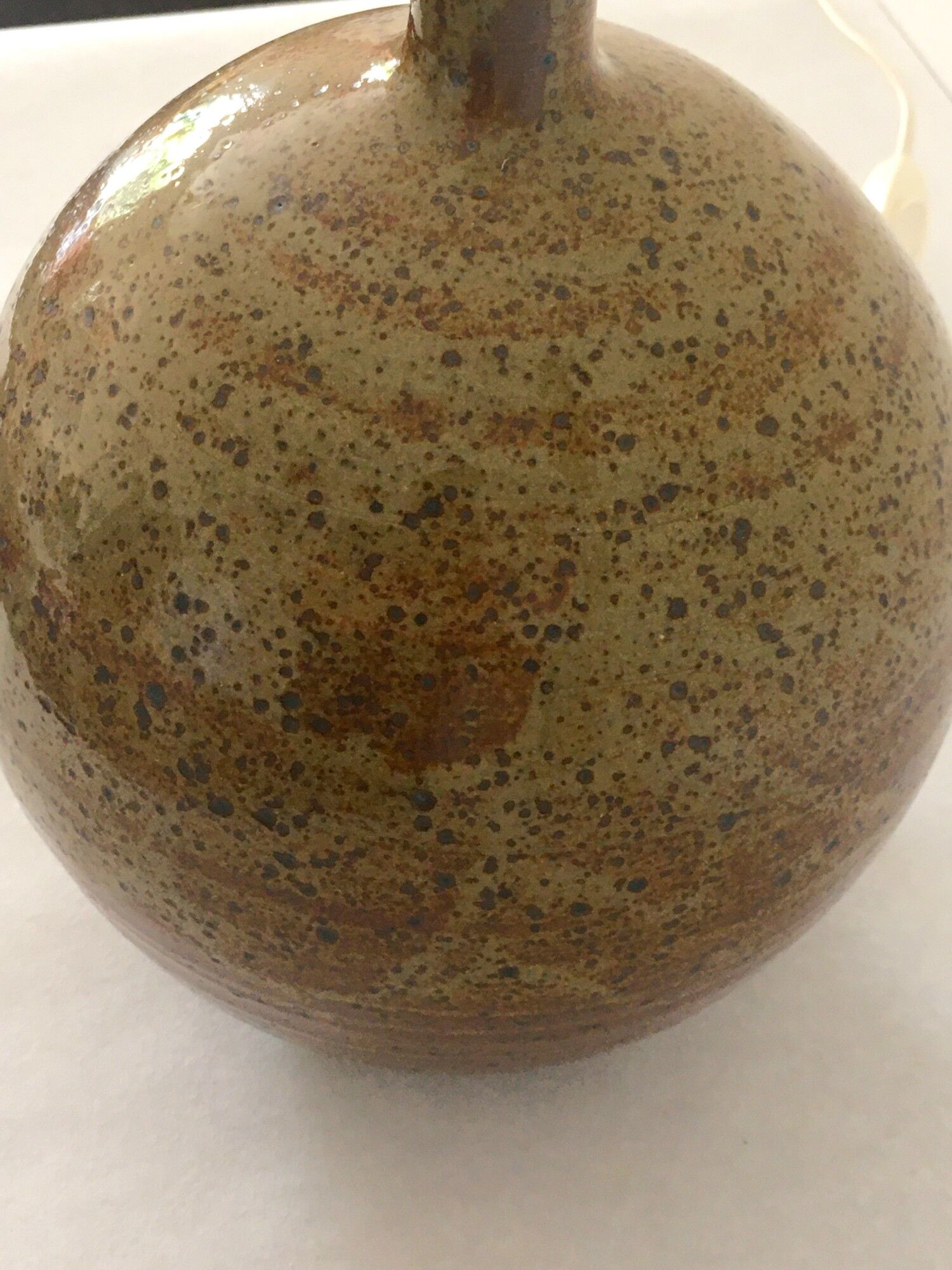 Vintage lamp in glazed stoneware 70s