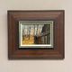 Original Swedish Oil on Canvas – "Autumn" by an Unknown Artist – Vintage and Framed – 22 × 18.5 cm