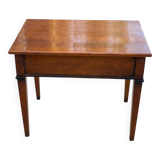 Solid wood rectangular directoire side table