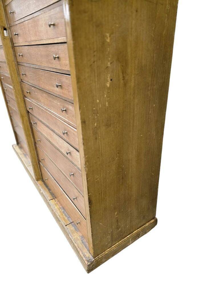 Classeur industriel vintage XL, caisson à tiroirs