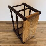 Mulched bench - turned wood