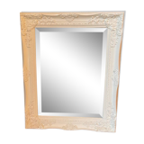 White wood mirror