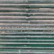 Garden bench in metal foot slats