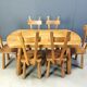 Brutalist dining set, 1960s