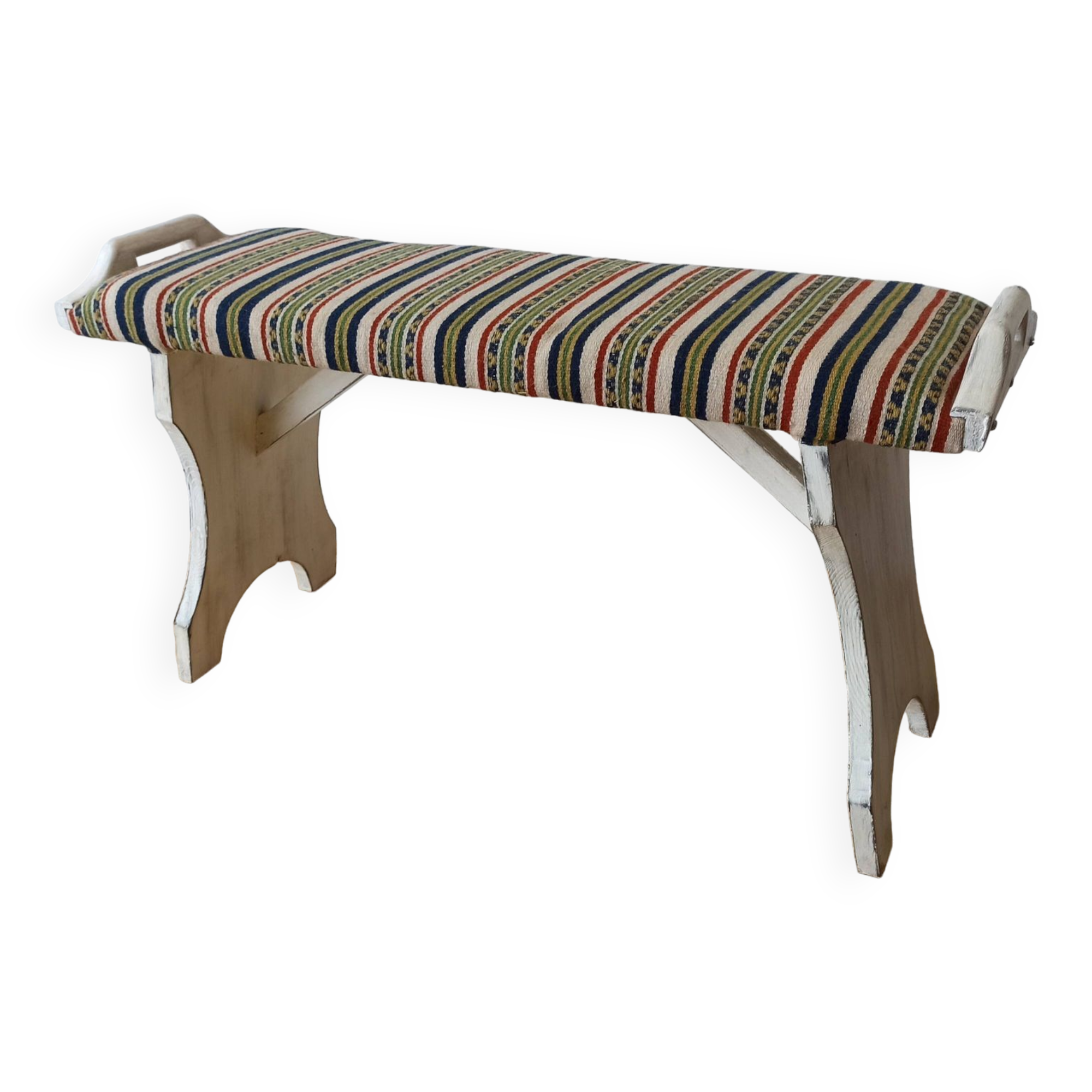 Wooden bench in vintage style.