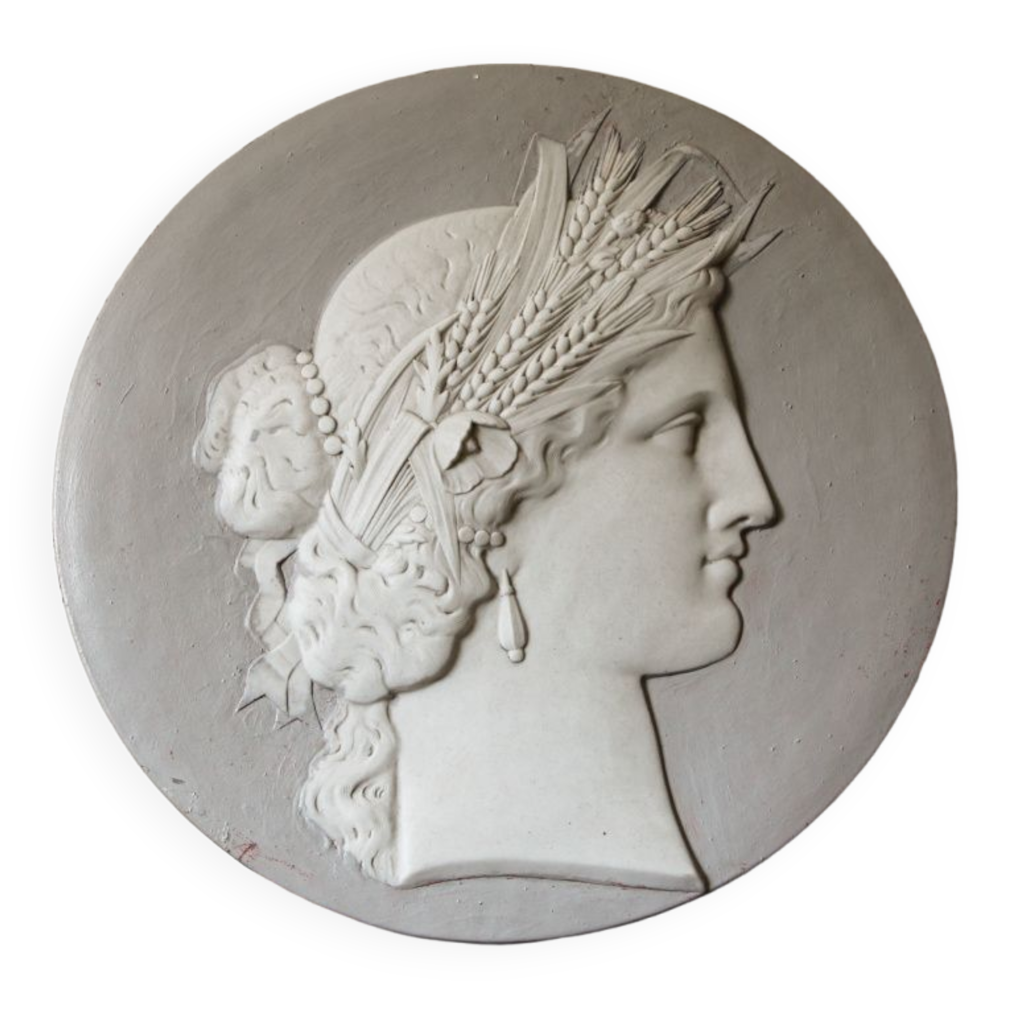 Plaster medallion, Ceres