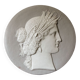 Plaster medallion, Ceres