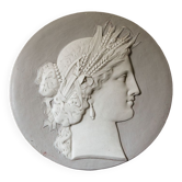 Plaster medallion, Ceres
