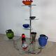 Art Deco shelf in glass and chrome metal