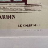 Le corbusier maison guiette 1926 lithograph