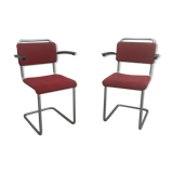 201 W H Gispen vintage chairs pair