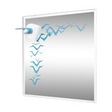 Italian Modern Wall Mirror from Linea Arte, 1960s