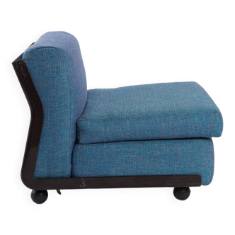 Chauffeuse Amanta tissu bleu - Mario Bellini